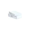 Discount Staples 12 1/8" x 9 1/4" x 3", Corrugated Carrying Cases, White, 10/Bundle (MCC1)