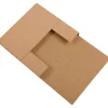 Outlet Partners Brand 7 1/2" x 7 1/2" x 2" Easy-Fold Mailers, Kraft, 50/Bundle (M772BFK)