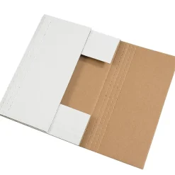 Hot Partners Brand 14 1/8" x 8 5/8" x 2" Easy-Fold Mailers, 50/Bundle (M1482BF)
