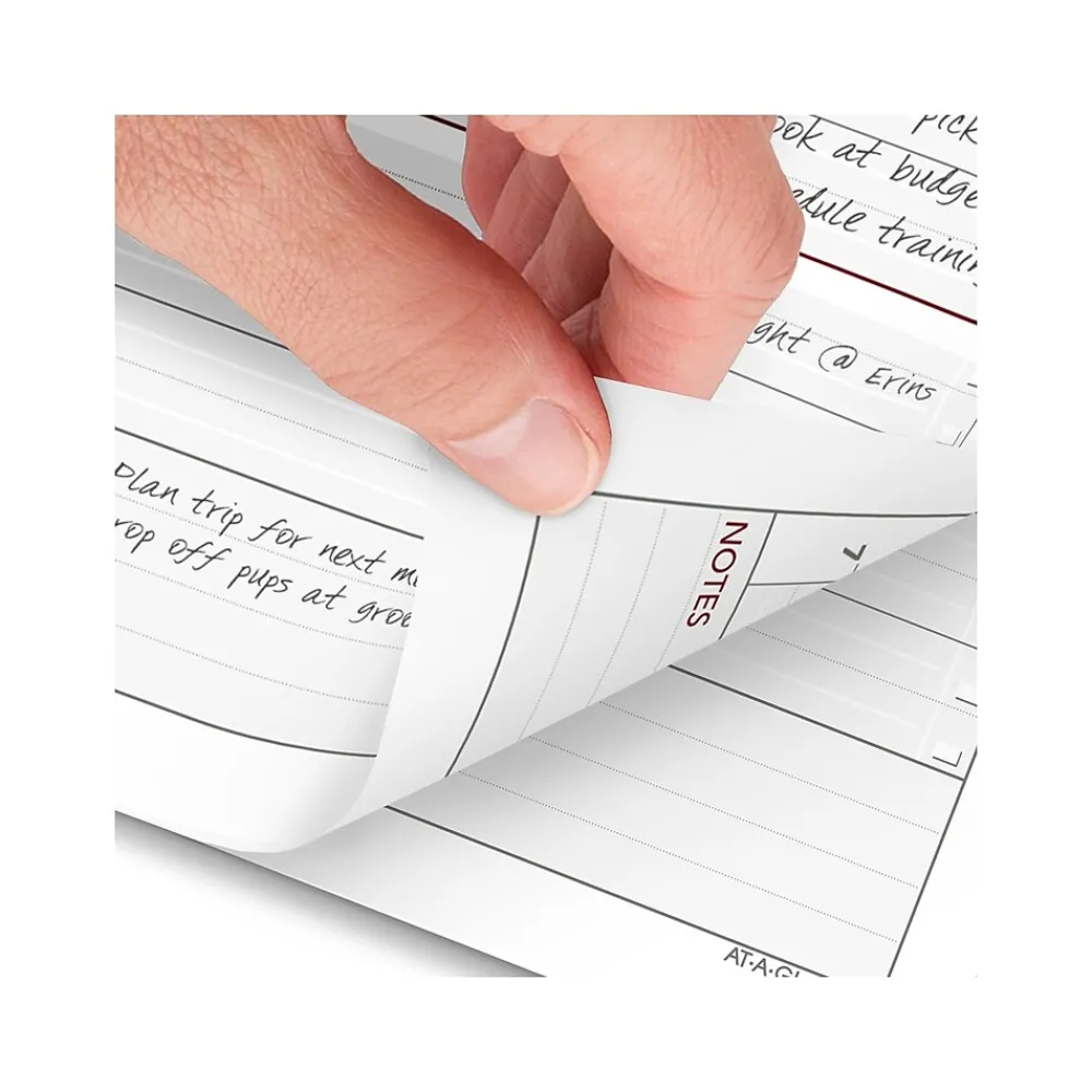 Calendars & Planners Refills|AT-A-GLANCE 2025 3.75" x 6.75" Daily Planner Refill, White/Red (063-125Y-25)