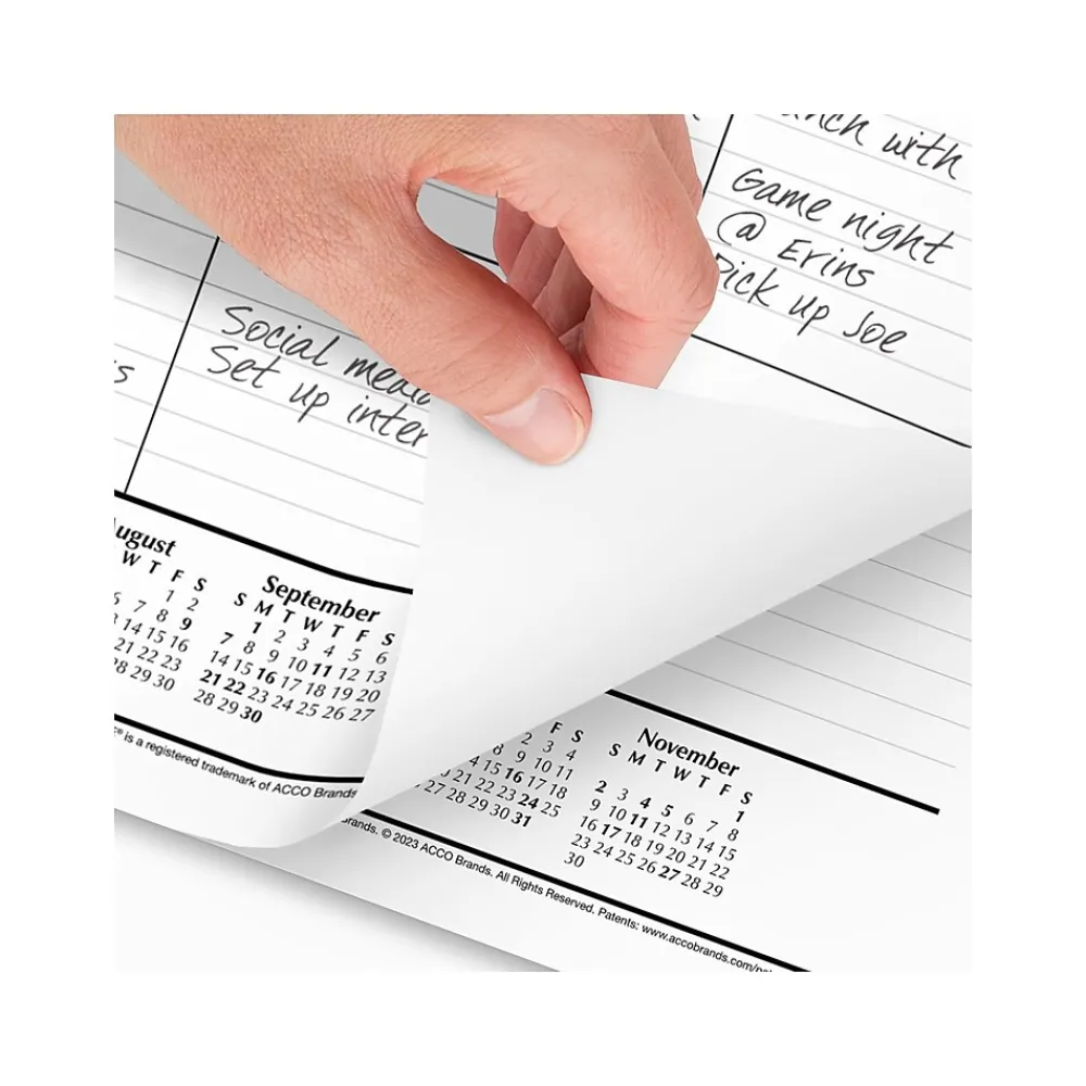 2025 Calendars|AT-A-GLANCE 2025 21.75" x 17" Monthly Desk Pad Calendar, White/Black (SK22-00-25)
