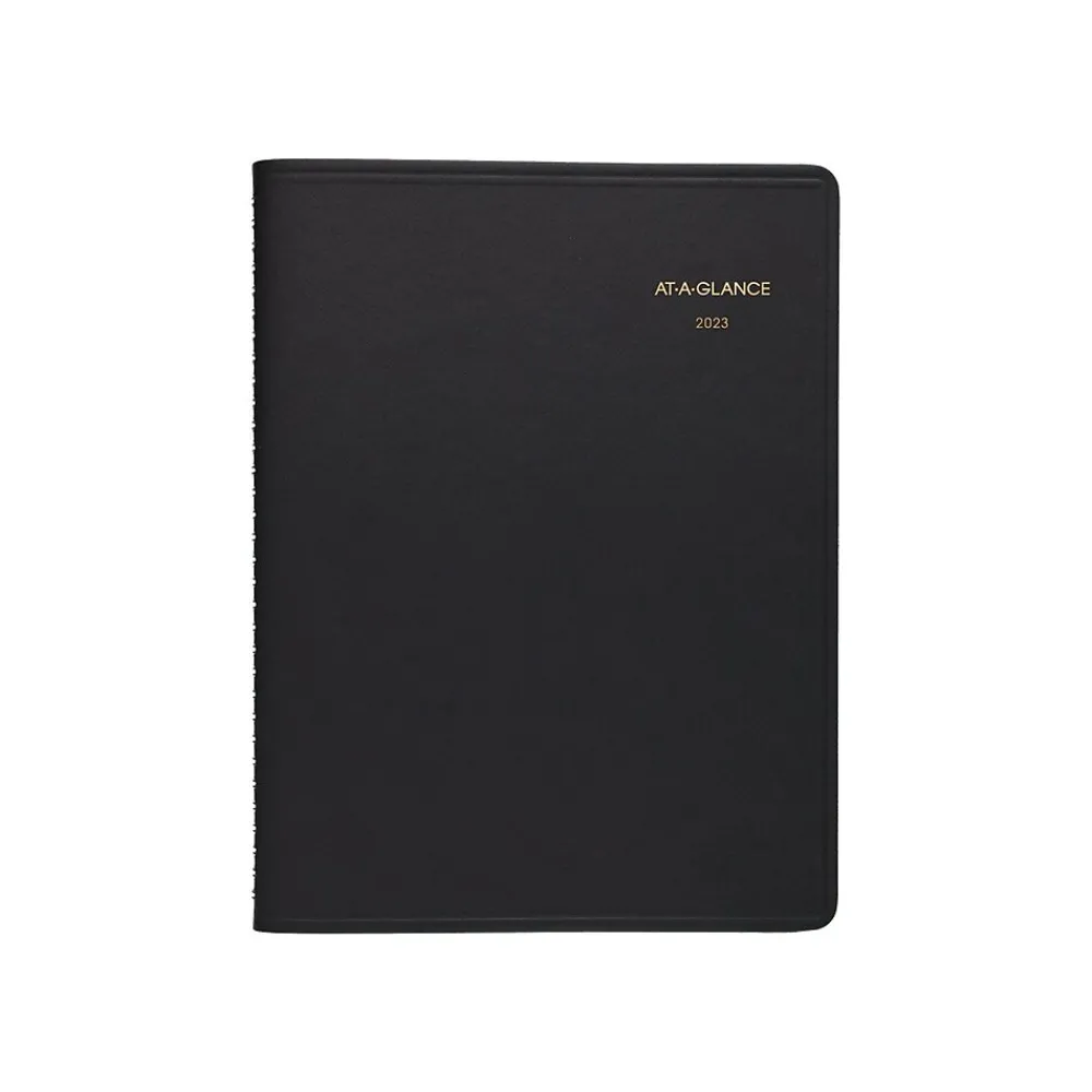 Academic Planners|AT-A-GLANCE 2023-2024 9" x 11" Monthly Planner, Black (70-260-05-23)