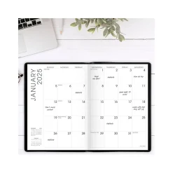 2025 Planners|AT-A-GLANCE 2025 7" x 10" Monthly Planner, Faux Leather Cover, Black (70-432-05-25)