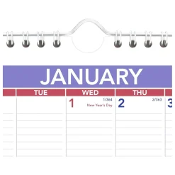 2025 Calendars|AT-A-GLANCE 2025 8" x 11" Monthly Wall Calendar, White/Purple (PM1-28-25)
