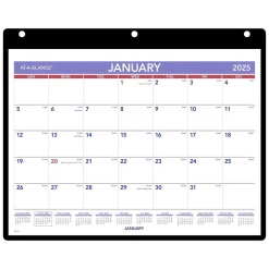 2025 Calendars|AT-A-GLANCE 2025 11" x 8" Monthly Wet-Erase Desk or Wall Calendar with Jacket, Multicolor (SK8-00-25)