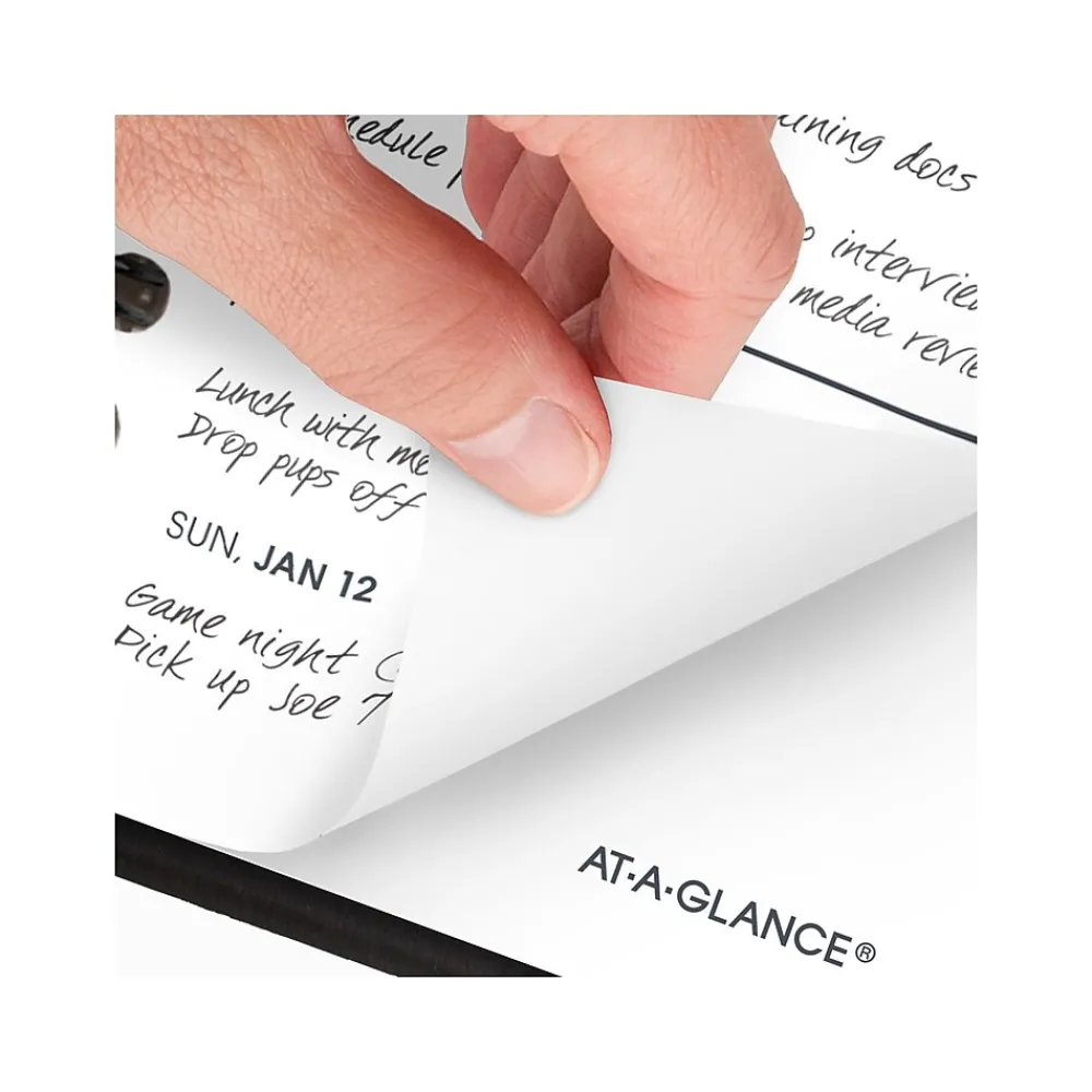 2025 Planners|AT-A-GLANCE 2025 2.5" x 4.5" Weekly Planner, Faux Leather Cover, Black (70-035-05-25)