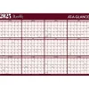 2025 Calendars|AT-A-GLANCE 2025 48" x 32" Yearly Dry Erase Wall Calendar, Reversible, Red/Blue (A152-25)