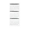 2025 Calendars|AT-A-GLANCE 2025 Contemporary 12" x 27" Three-Month Wall Calendar, White/Black (PM11X-28-25)