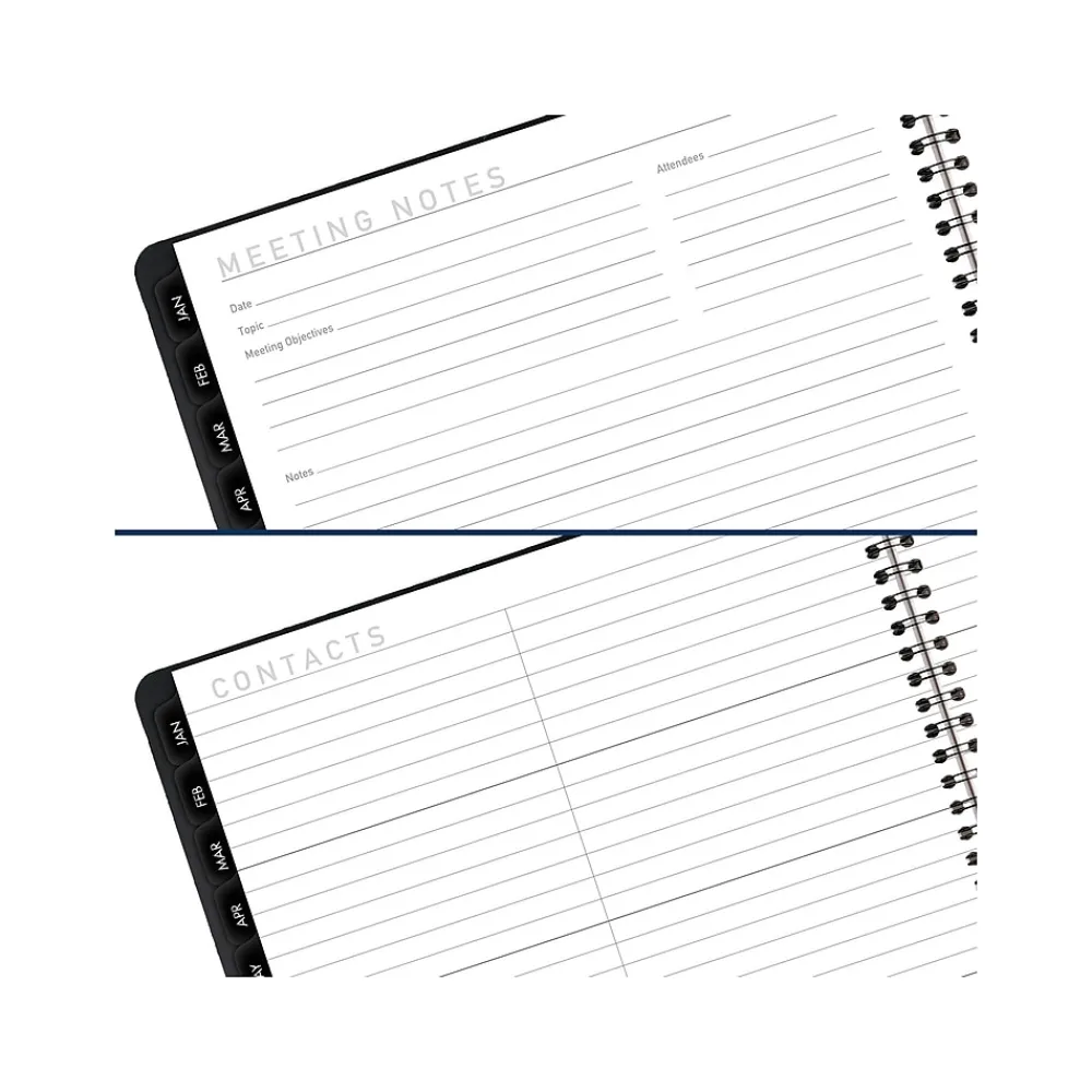 2025 Planners|AT-A-GLANCE 2025 Contemporary 9" x 11" Monthly Planner, Faux Leather Cover, Black (70-260X-05-25)