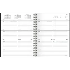 Academic Planners|AT-A-GLANCE 2024-2025 Contemporary Lite 7" x 8.75" Academic Weekly & Monthly Planner, Faux Leather Cover, Black