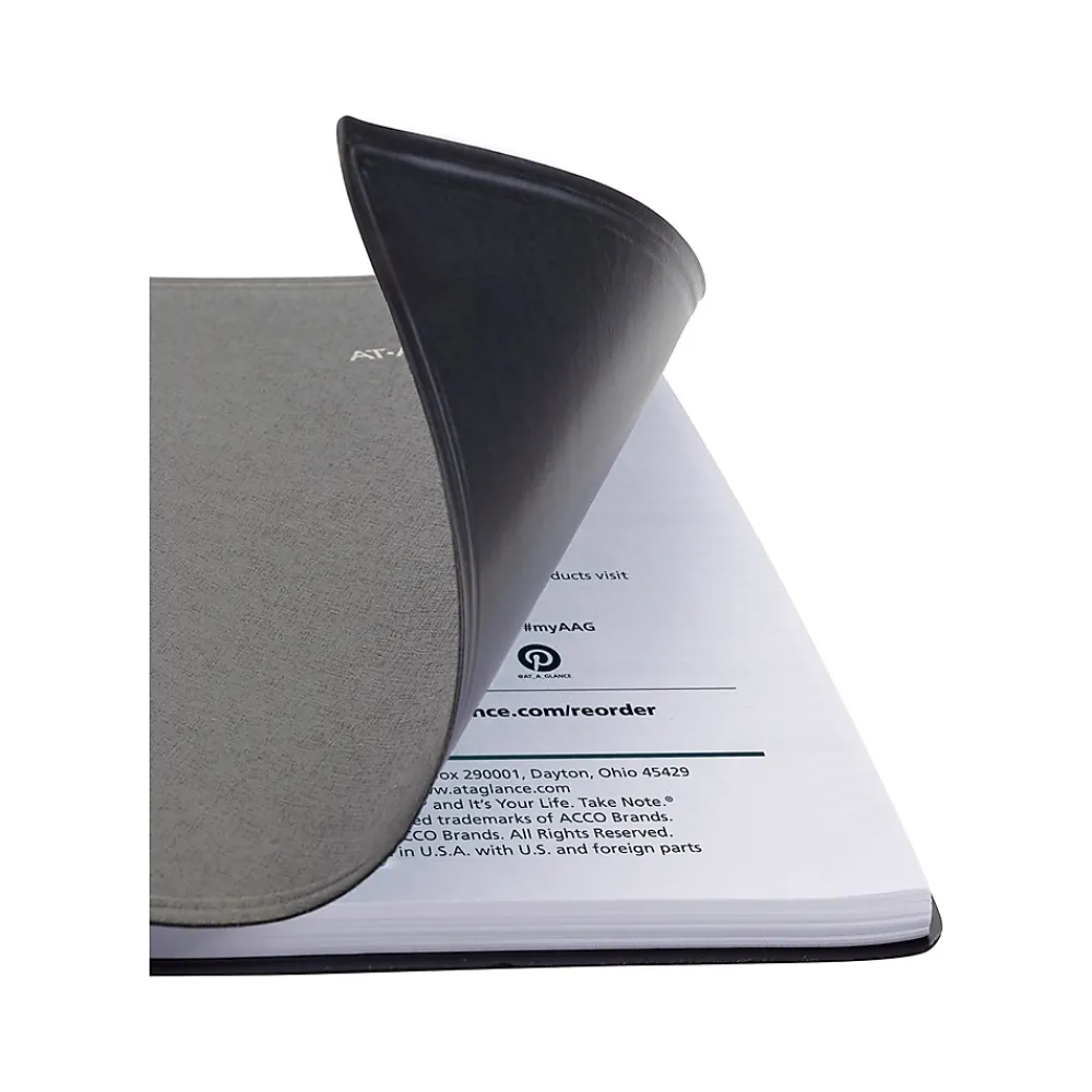2025 Planners|AT-A-GLANCE 2025 DayMinder 5" x 8" Daily Appointment Book, Faux Leather Cover, Black (SK44-00-25)