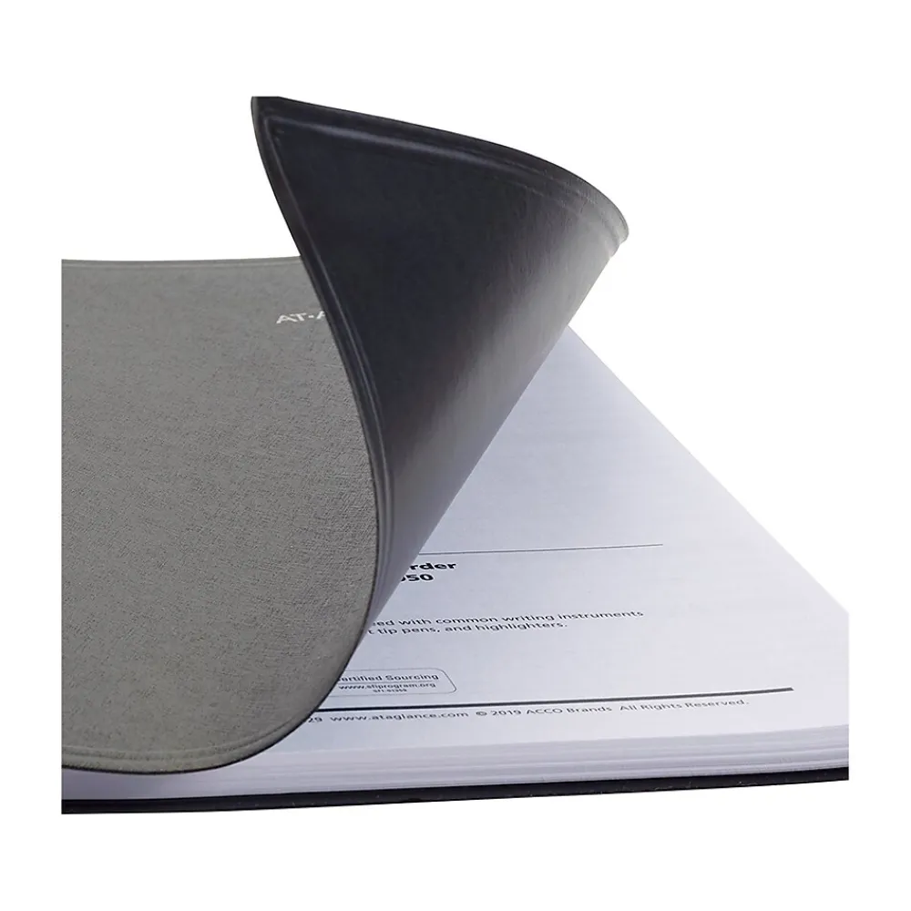 2025 Planners|AT-A-GLANCE 2025 DayMinder 8" x 12" Monthly Planner, Faux Leather Cover, Black (G470-00-25)