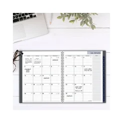 2025 Planners|AT-A-GLANCE 2025 DayMinder 8.5" x 11" Monthly Planner, Poly Cover, Gray (GC470-07-25)