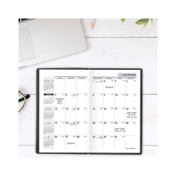 2025 Planners|AT-A-GLANCE 2025 DayMinder 3.5" x 6" Monthly Planner, Plastic Cover, Black (SK53-00-25)