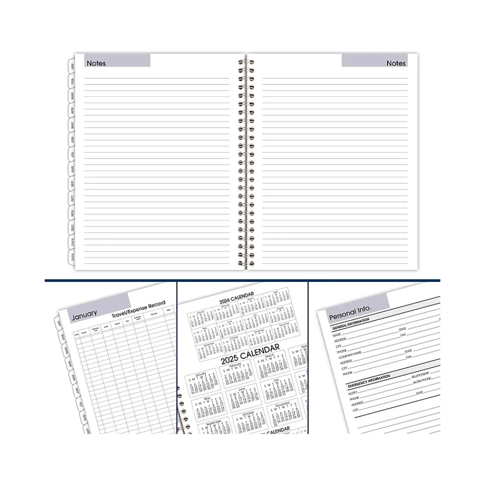 Calendars & Planners Refills|AT-A-GLANCE 2025 DayMinder Executive 8.75" x 7" Weekly & Monthly Planner Refill Pages, White (G545-50-25)