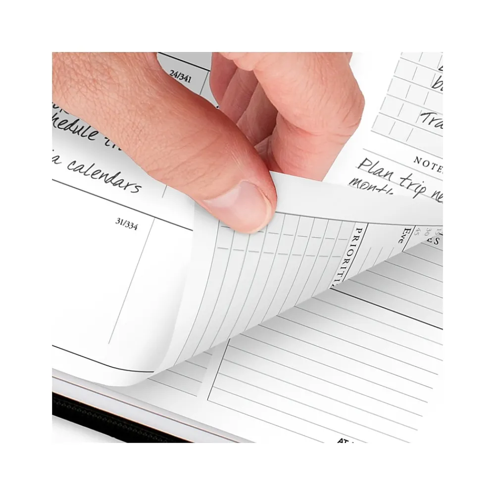 2025 Planners|AT-A-GLANCE 2025 Executive 8.25" x 11" Weekly & Monthly Appointment Book, Faux Leather Cover, Black (70-NX81-05-25)