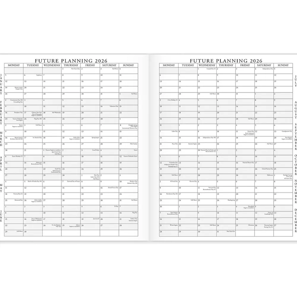 Calendars & Planners Refills|AT-A-GLANCE 2025 Executive 11" x 9" Monthly Padfolio Refill, White/Black (70-909-10-25)