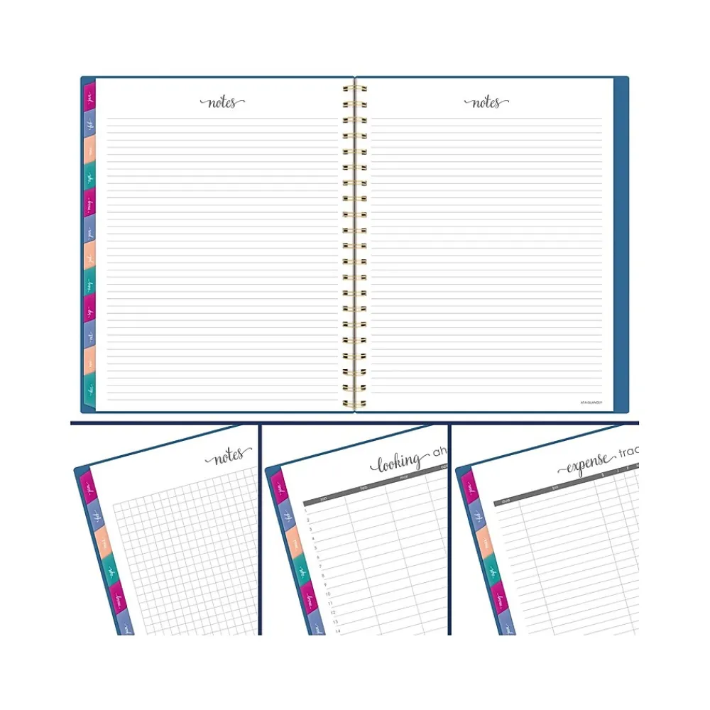 2025 Planners|AT-A-GLANCE 2025 Harmony 8.5" x 11" Weekly & Monthly Planner, Poly Cover, Denim (1099-905-20-25)