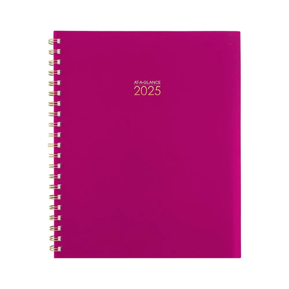 2025 Planners|AT-A-GLANCE 2025 Harmony 8.5" x 11" Weekly & Monthly Planner, Poly Cover, Beetroot (1099-905-56-25)