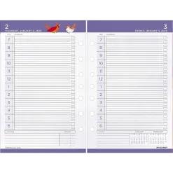 Calendars & Planners Refills|AT-A-GLANCE 2025 Kathy Davis 8.5" x 5.5" Daily & Monthly Planner Refill, Multicolor (KD81-125-25)