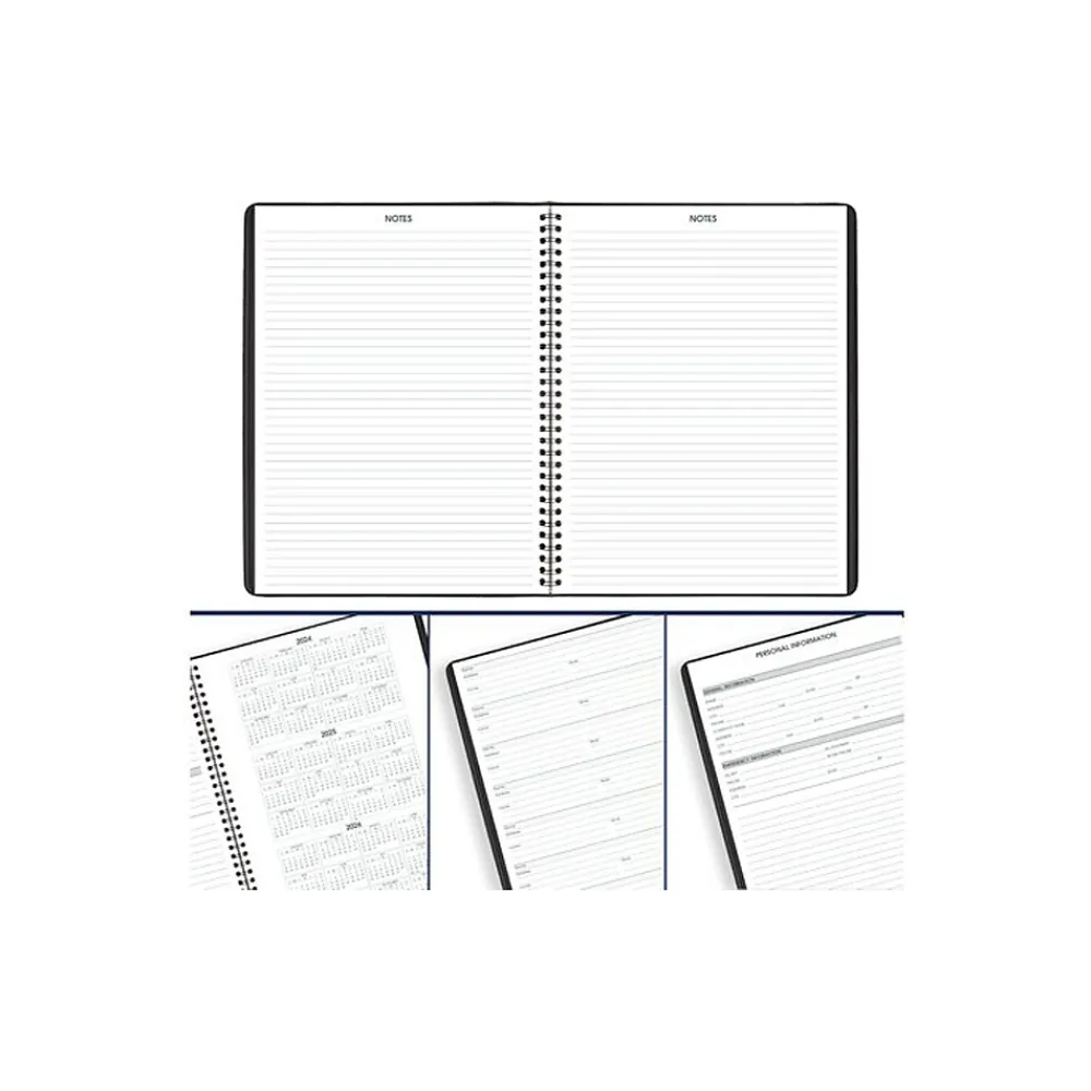 2025 Planners|AT-A-GLANCE 2025 Large Print 8.25" x 11" Weekly Appointment Book, Faux Leather Cover, Black (70-LP01-05-25)