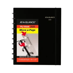 2025 Planners|AT-A-GLANCE 2025 Move-a-Page 8.75" x 11" Weekly & Monthly Appointment Book, Poly Cover, Black (70-950E-05-25)