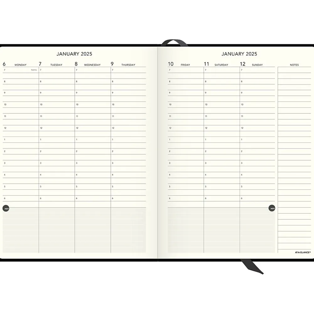 2025 Planners|AT-A-GLANCE 2025 Plan. Write. Remember. 7.5" x 10" Weekly & Monthly Appointment Book, Hardsided Cover, Black (70-6950-05-25)