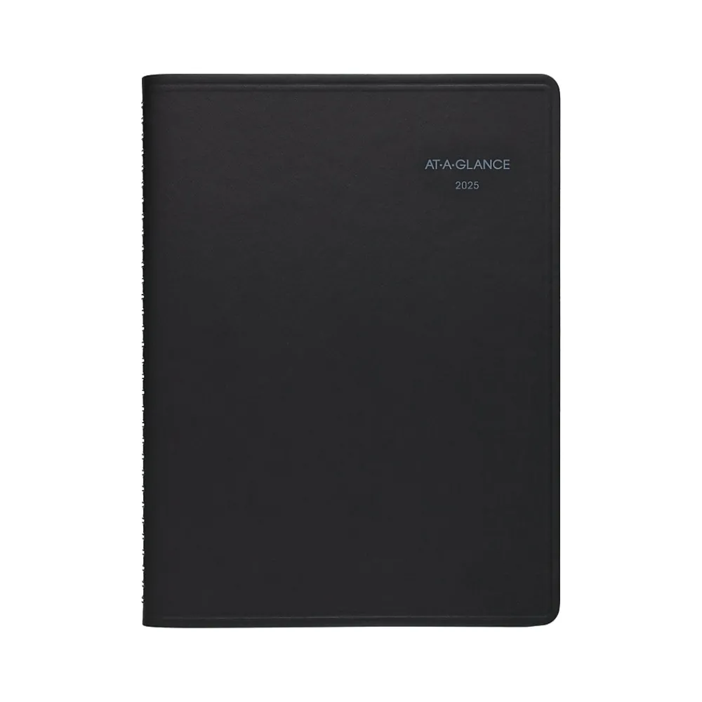 2025 Planners|AT-A-GLANCE 2025 QuickNotes 8.25" x 11" Weekly & Monthly Appointment Book, Faux Leather Cover, Black (76-950-05-25)