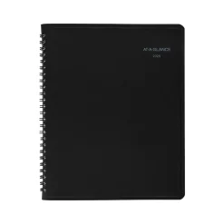 2025 Planners|AT-A-GLANCE 2025 QuickNotes 7" x 8.75" Monthly Planner, Faux Leather Cover, Black (76-08-05-25)