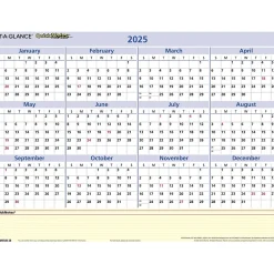 2025 Calendars|AT-A-GLANCE 2025 QuickNotes 16" x 12" Yearly/Monthly Wet-Erase Wall Calendar, Reversible (PM550B-28-25)