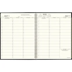 Academic Planners|AT-A-GLANCE 2024-2025 Recycled 8.25" x 11" Academic Weekly & Monthly Appointment Book, Faux Leather Cover, Black