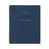 Academic Planners|AT-A-GLANCE 2024-2025 Signature 8.5" x 11" Academic Weekly & Monthly Planner, Faux Leather Cover, Navy (YP905A-20-25)