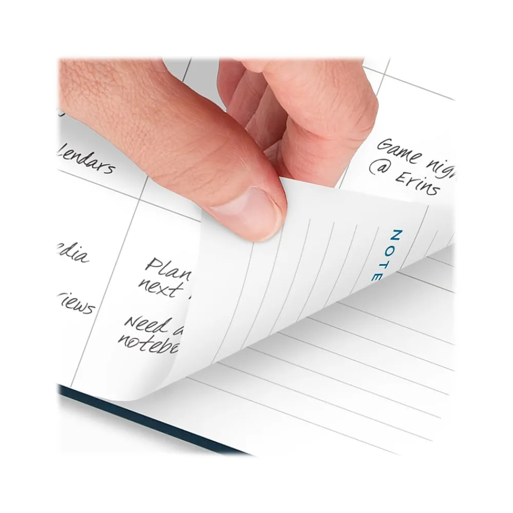 Academic Planners|AT-A-GLANCE 2024-2025 Signature 8.5" x 11" Academic Weekly & Monthly Planner, Faux Leather Cover, Navy (YP905A-20-25)