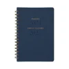 Academic Planners|AT-A-GLANCE 2024-2025 Signature Collection 5.5" x 8.5" Academic Weekly & Monthly Planner, Faux Leather Cover, Navy