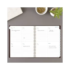 2025 Planners|AT-A-GLANCE 2025 Signature Collection 8.5" x 11" Weekly & Monthly Planner, Faux Leather Cover, Brown (YP905-09-25)