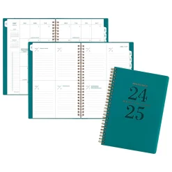 Academic Planners|AT-A-GLANCE 2024-2025 Signature Lite 5.5" x 8.5" Academic Weekly & Monthly Planner, Teal (YP20LA-12-25)