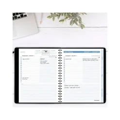 2025 Planners|AT-A-GLANCE 2025 The Action Planner 6.5" x 8.75" Daily Appointment Book, Faux Leather Cover, Black (70-EP03-05-25)