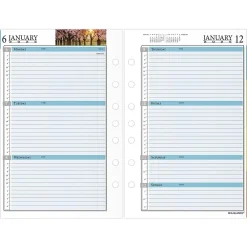 Calendars & Planners Refills|AT-A-GLANCE 2025 Zenscapes 8.5" x 5.5" Weekly & Monthly Planner Refill, Multicolor (281-285Y-25)