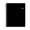 2025 Planners|Blue Sky 2025 8.5" x 11" Daily & Monthly Planner, Plastic Cover, Black (150852)