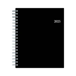 2025 Planners|Blue Sky 2025 8.5" x 11" Daily & Monthly Planner, Plastic Cover, Black (150852)