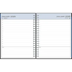 2025 Planners|Blue Sky 2025 8.5" x 11" Daily & Monthly Planner, Plastic Cover, Black (150852)