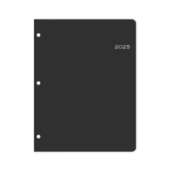 2025 Planners|Blue Sky 2025 8.5" x 11" Monthly Planner, Plastic Cover, Black (148360)