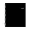 2025 Planners|Blue Sky 2025 8" x 10" Monthly Planner, Plastic Cover, Black (150853)