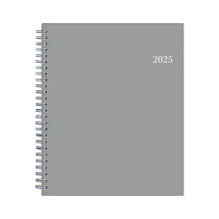 2025 Planners|Blue Sky 2025 7" x 9" Monthly Planner, Plastic Cover, Gray (150854)