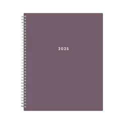 2025 Planners|Blue Sky 2025 8.5" x 11" Weekly & Monthly Planner, Plastic Cover, Purple (150539)