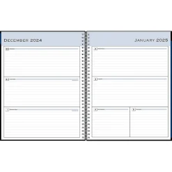 2025 Planners|Blue Sky 2025 8.5" x 11" Weekly & Monthly Planner, Plastic Cover, Black (148339)