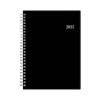 2025 Planners|Blue Sky 2025 5.88" x 8.63" Weekly & Monthly Planner, Plastic Cover, Black (148403)
