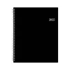 2025 Planners|Blue Sky 2025 8.5" x 11" Weekly & Monthly Appointment Book, Plastic Cover, Black (150849)
