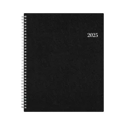 2025 Planners|Blue Sky 2025 8.5" x 11" Weekly & Monthly Appointment Book, Plastic Cover, Black (150848)