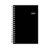 2025 Planners|Blue Sky 2025 3.63" x 6.13" Weekly & Monthly Planner, Plastic Cover, Black (148363)